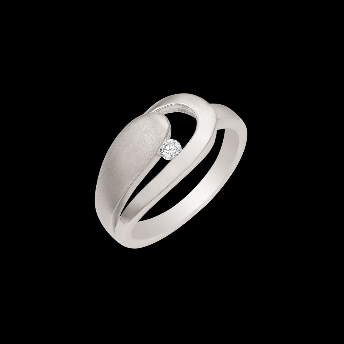 Støvring Design Rhodineret Sølv Ring 12254029