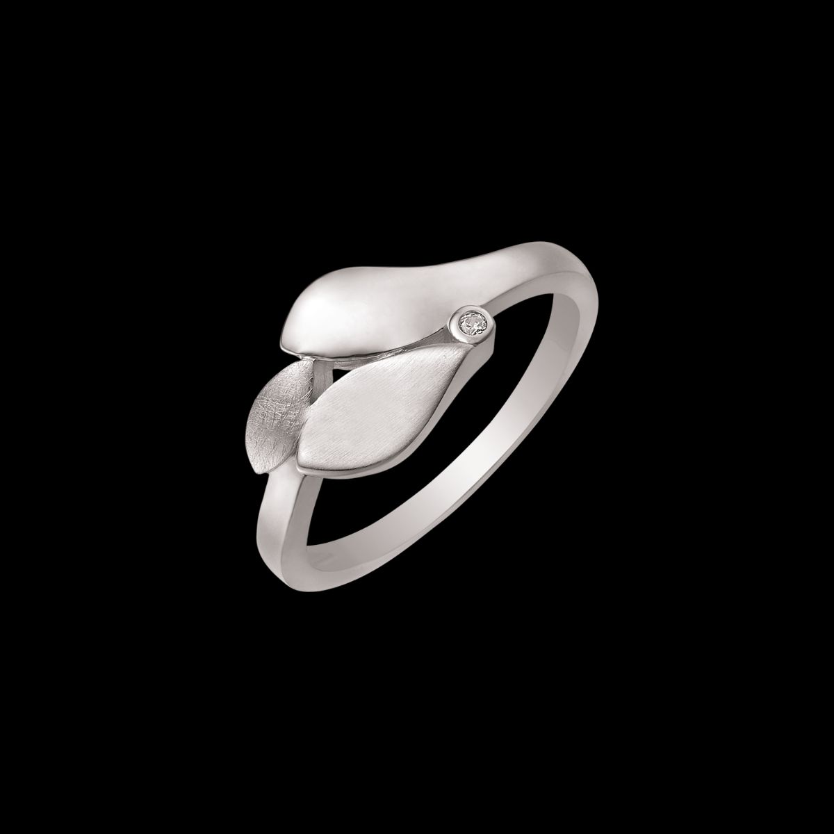 Støvring Design Rhodineret Sølv Ring 12323008