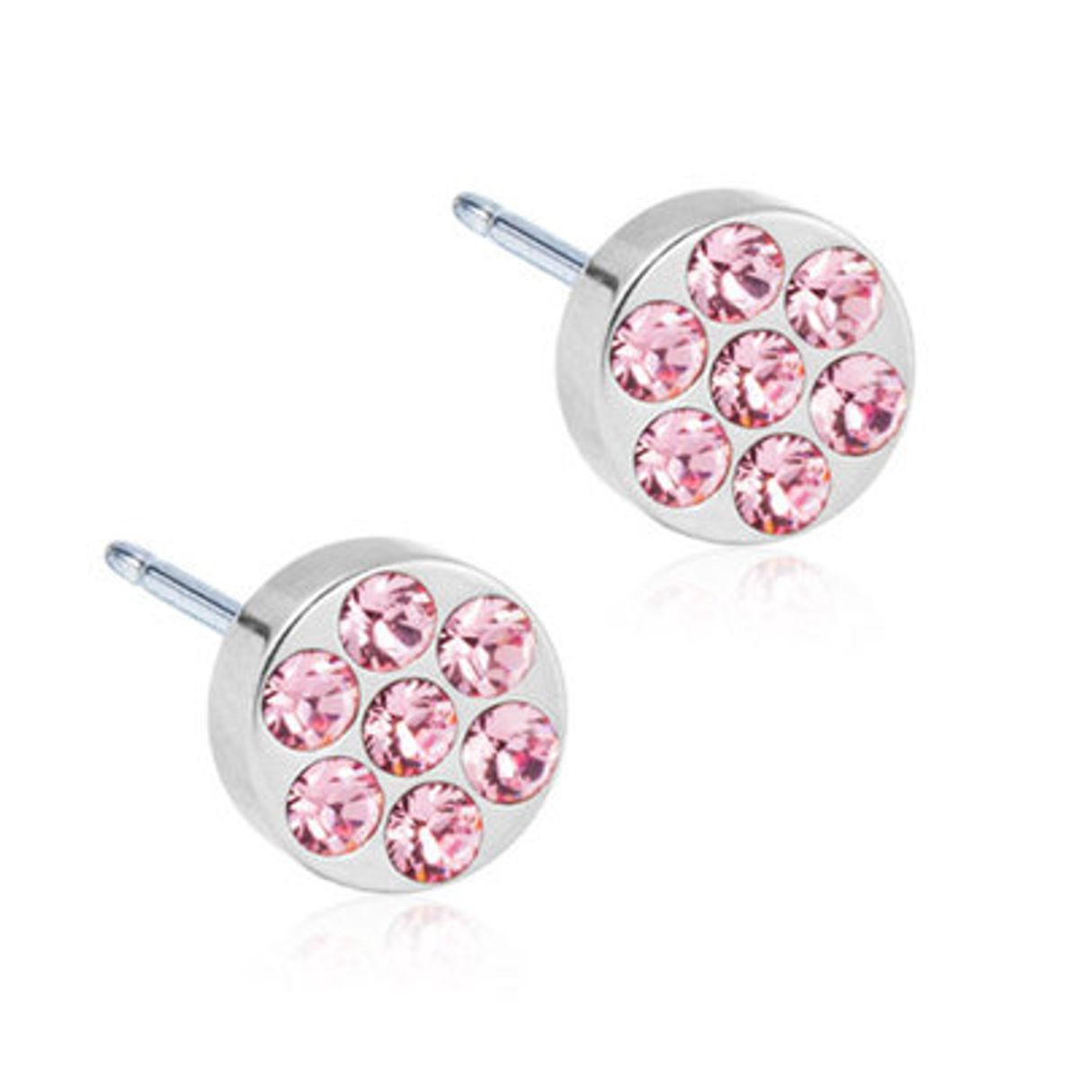 Blomdahl Brillance Plenary Light Rose Titanium Øreringe