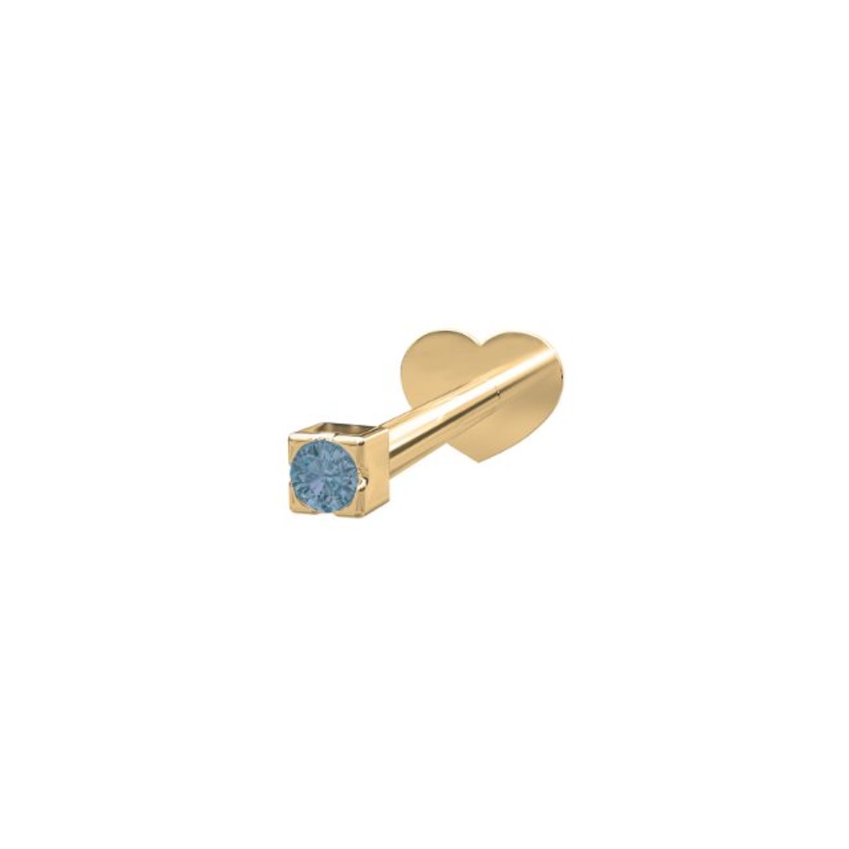 Nordahl Andersen Labret Pierce52 14 Karat Guld Ørering med London Topaz