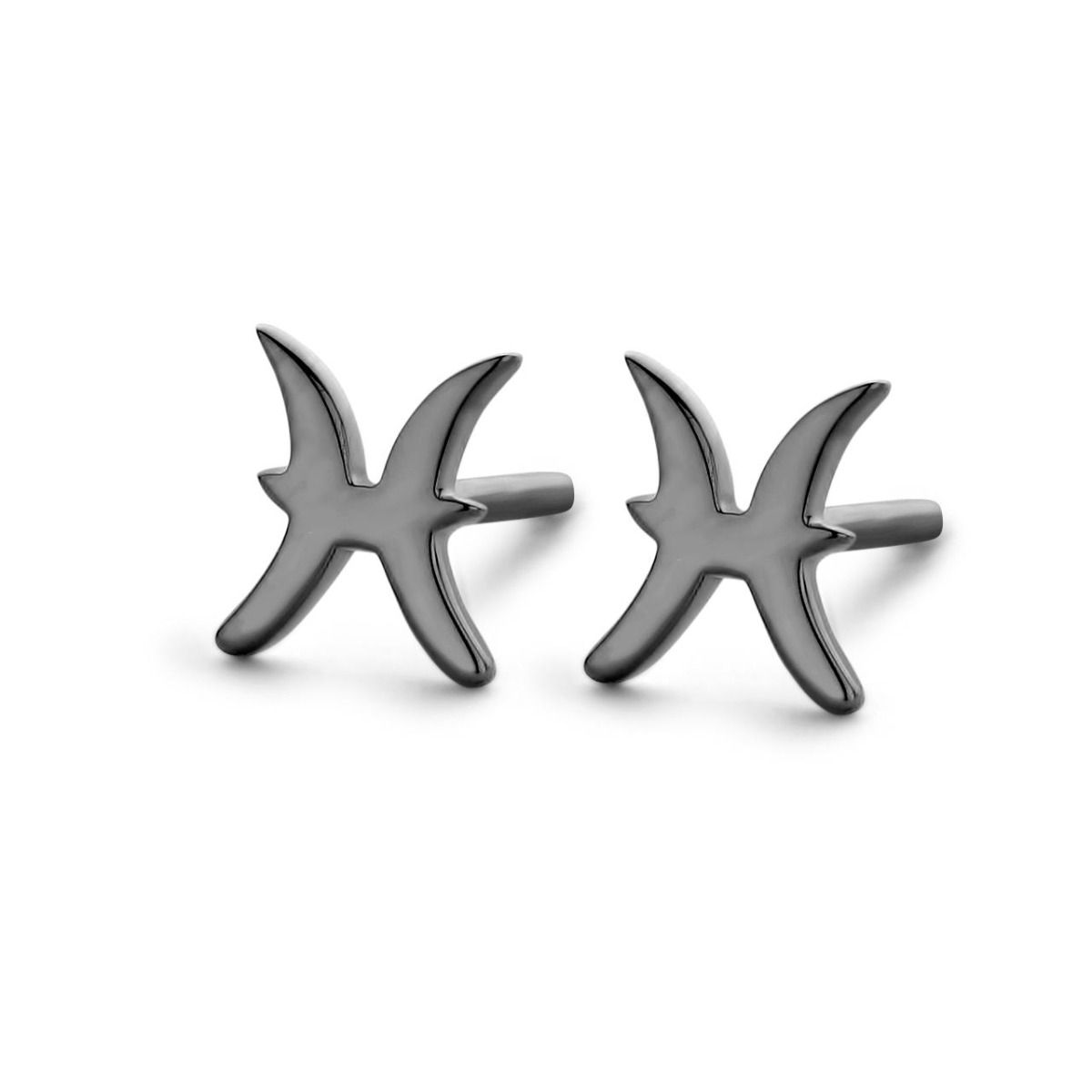 Pisces Stud Sterling Sølv Øreringe fra Spirit Icons