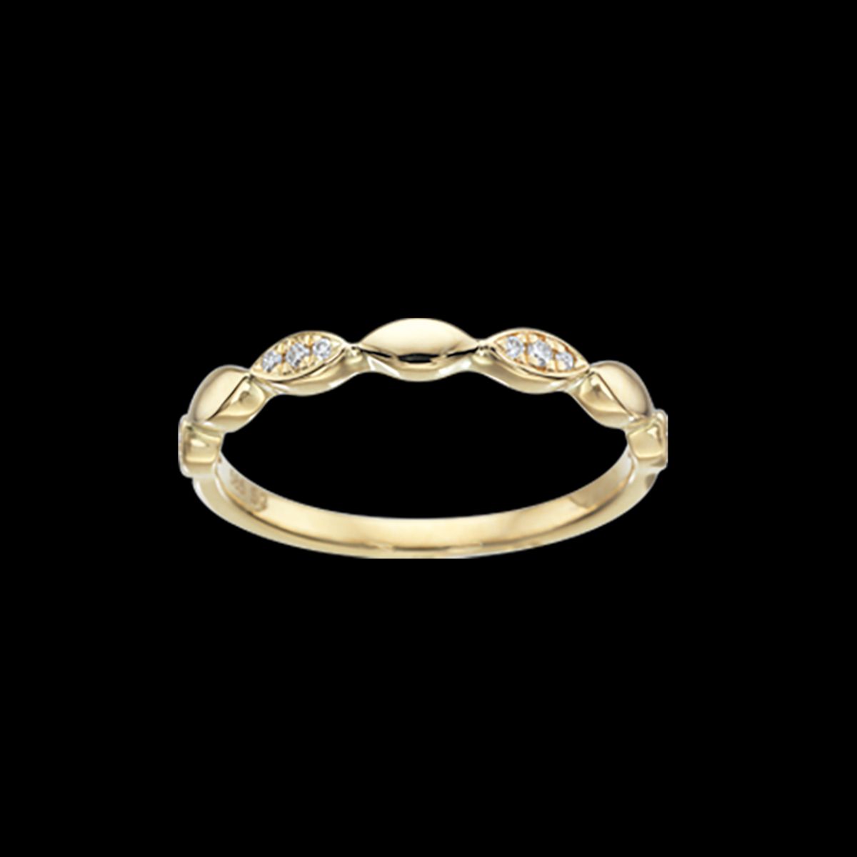 Scrouples 14 Karat Guld Ring med Brillanter 0,06 Carat W/SI