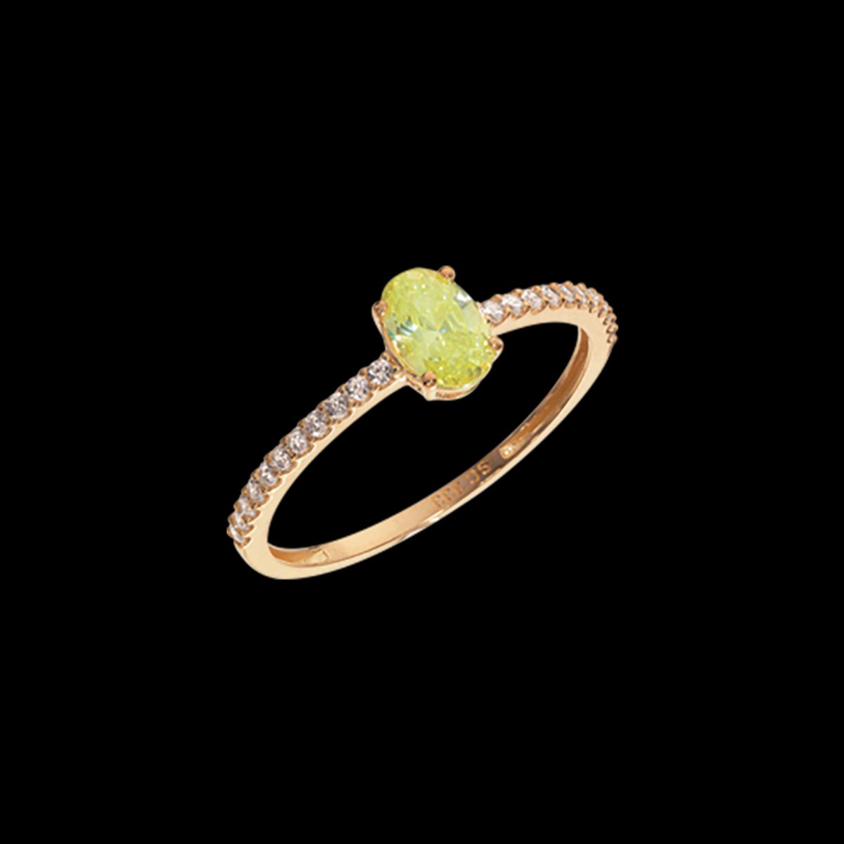 Glow 8 Karat Guld Ring fra Scrouples 712543