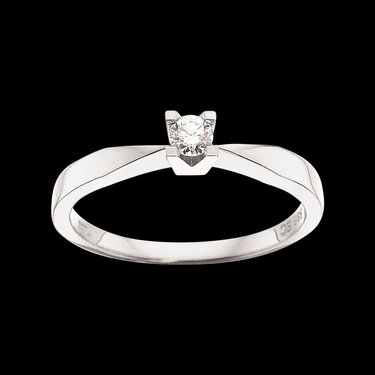 Kleopatra Ring 0,10 ct. i 14 Karat Hvidguld fra Scrouples