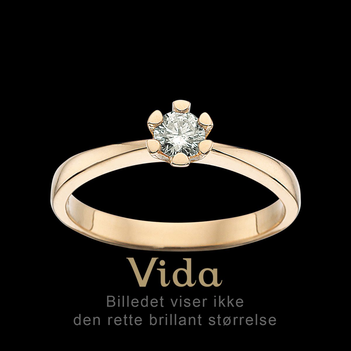 Vida Ring 0,25 ct. i 14 Karat Guld fra Scrouples 7815,25