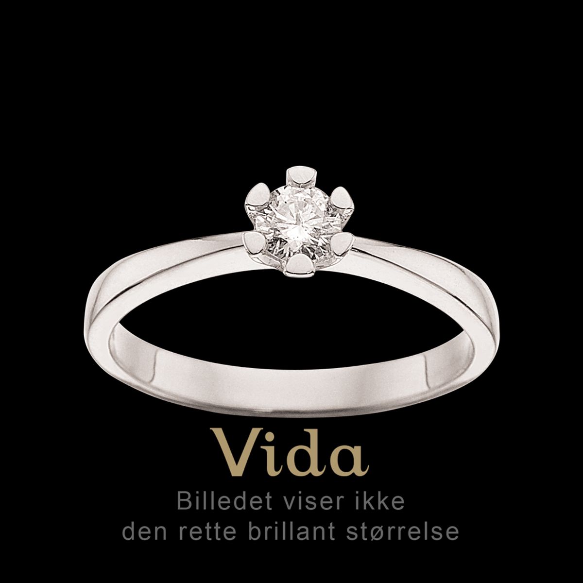 Vida Ring 0,25 ct. i 14 Karat Hvidguld fra Scrouples