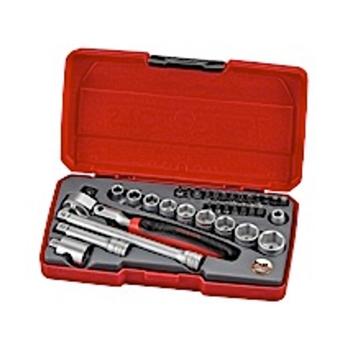 Topnøglesæt med 1/4" â¡-fatning Teng Tools T1424S