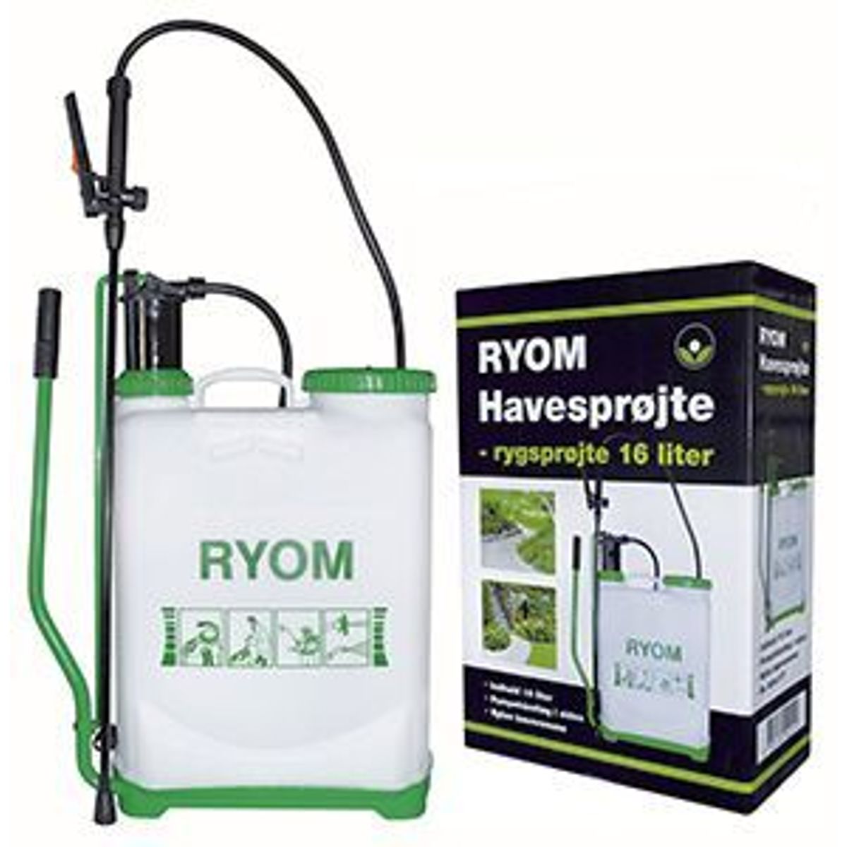 Rygsprøjte 16 ltr