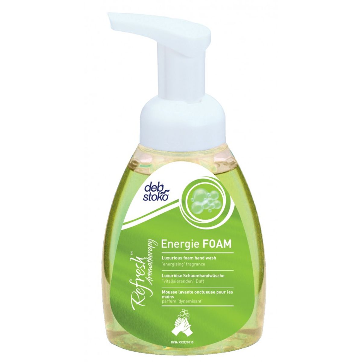 Refresh Energi Foam mild skumsæbe 250 ml flaske