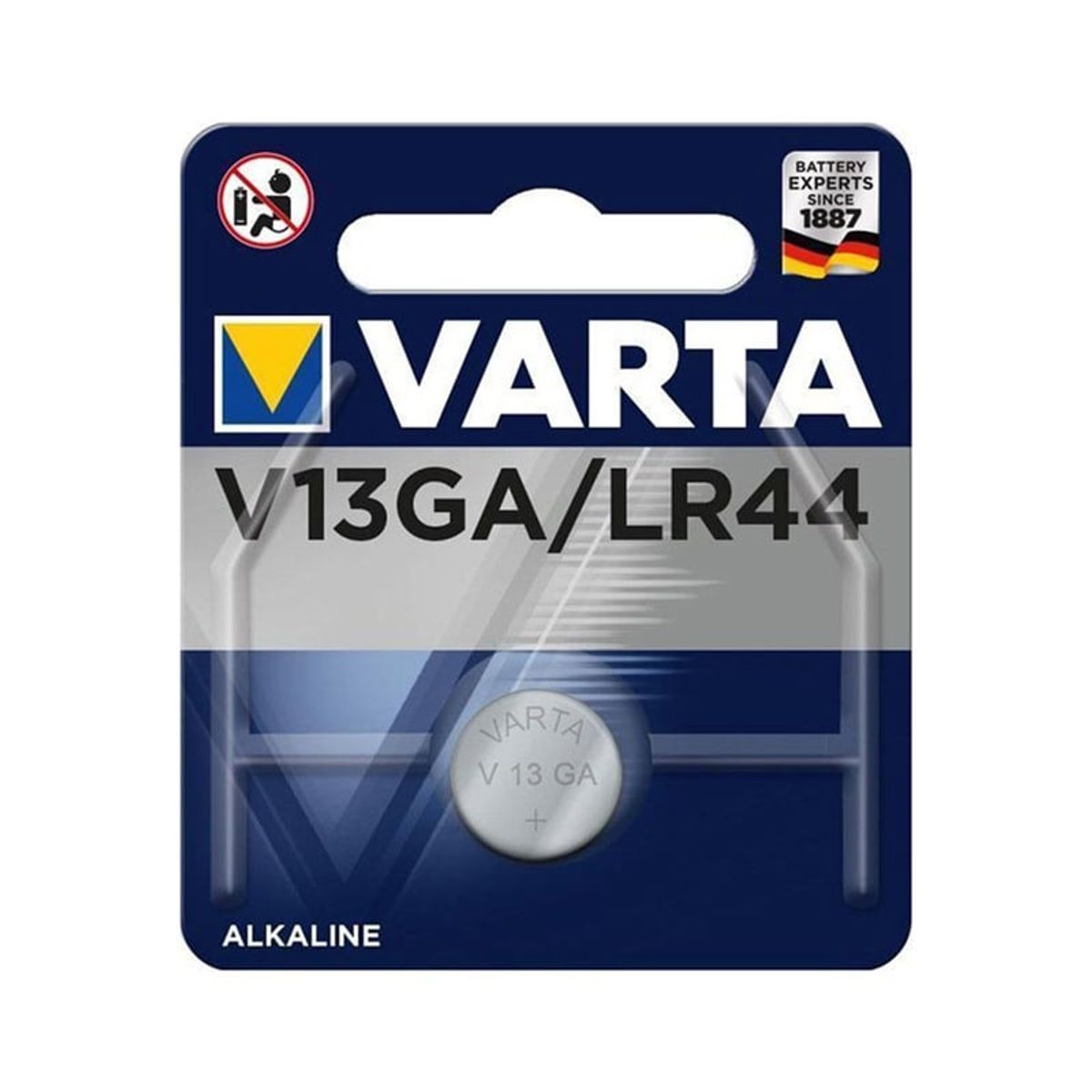 Batteri Knapcelle LR44 125 mAh VARTA