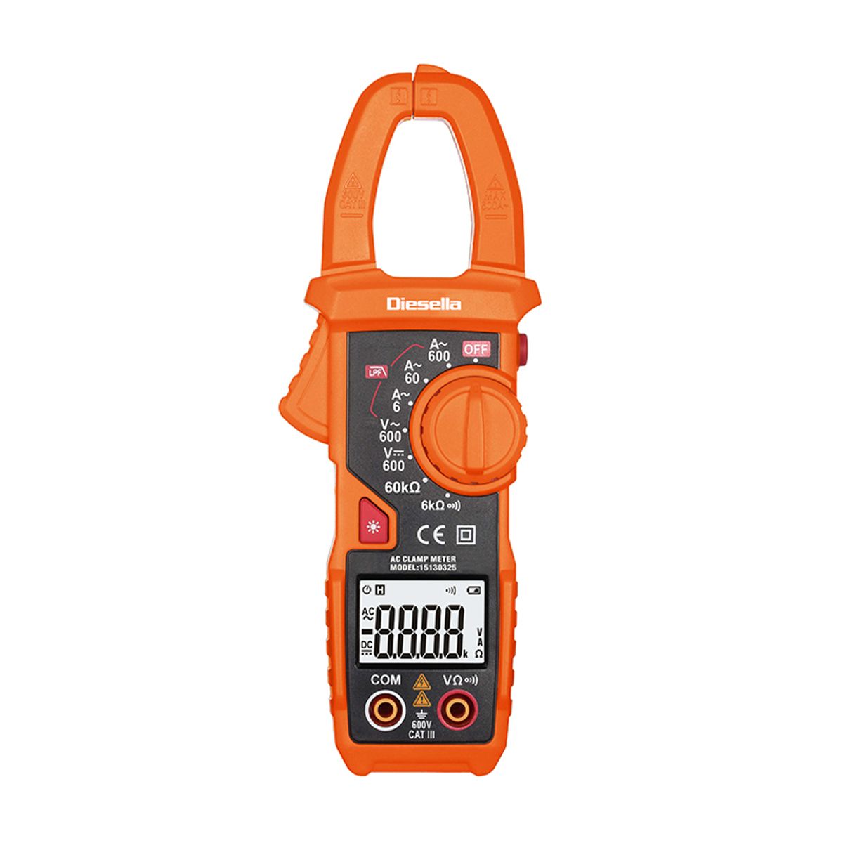 Digital tangamperemeter AC 10mA~600A