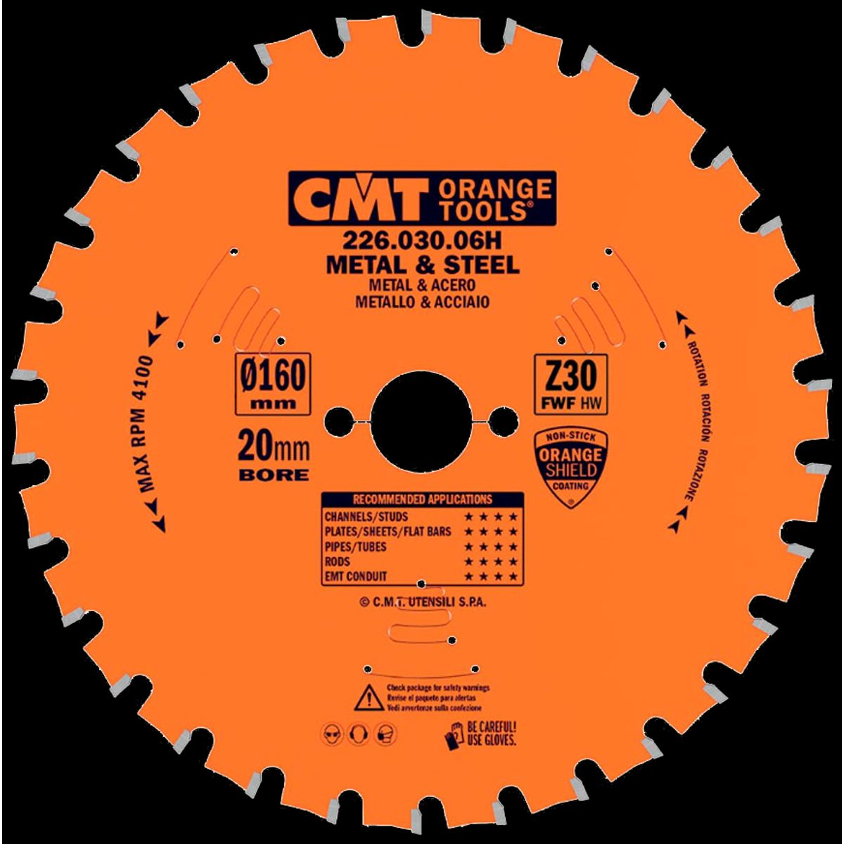 CMT rundsavklinge HM-skær 160Ã2,0Ã20 Z30 DryCut