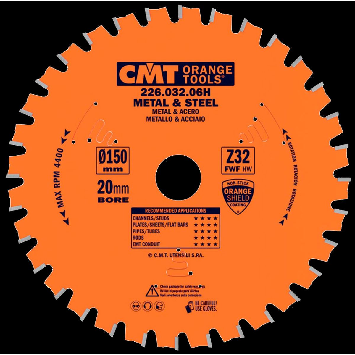 CMT rundsavklinge HM-skær 150Ã1,6Ã20 Z32 DryCut