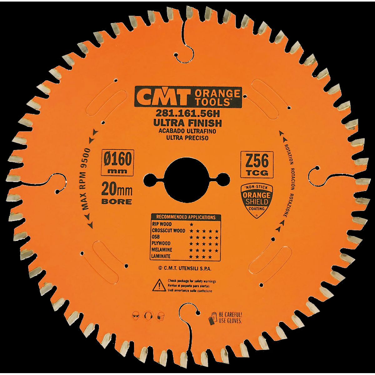 CMT rundsavklinge HM-skær 160Ã2,2Ã20 Z56 TF Neg