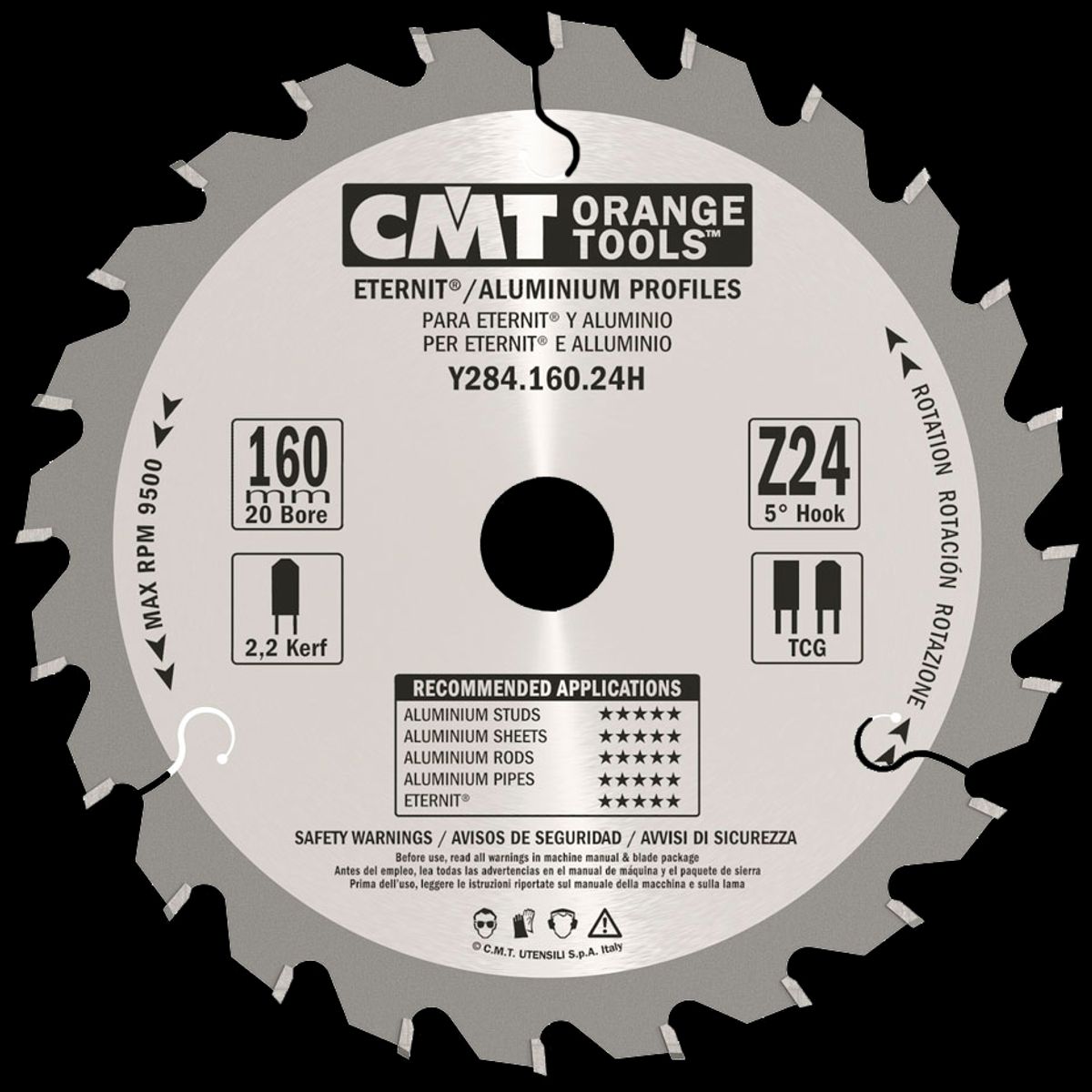 CMT rundsavklinge HM-skær 160Ã2,2Ã20 Z24 TF