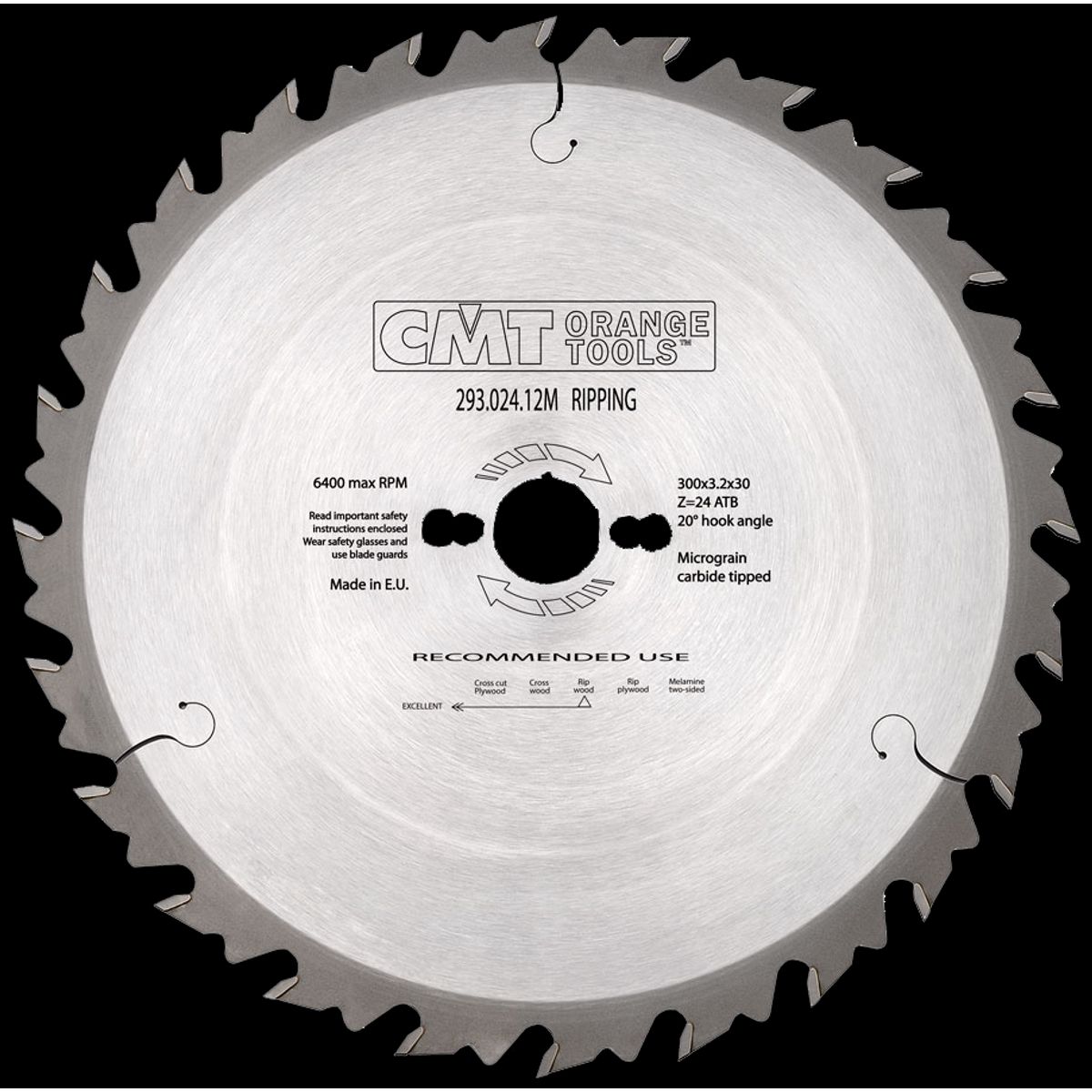 CMT rundsavklinge HM-skær 300Ã3,2Ã30 Z24 WB