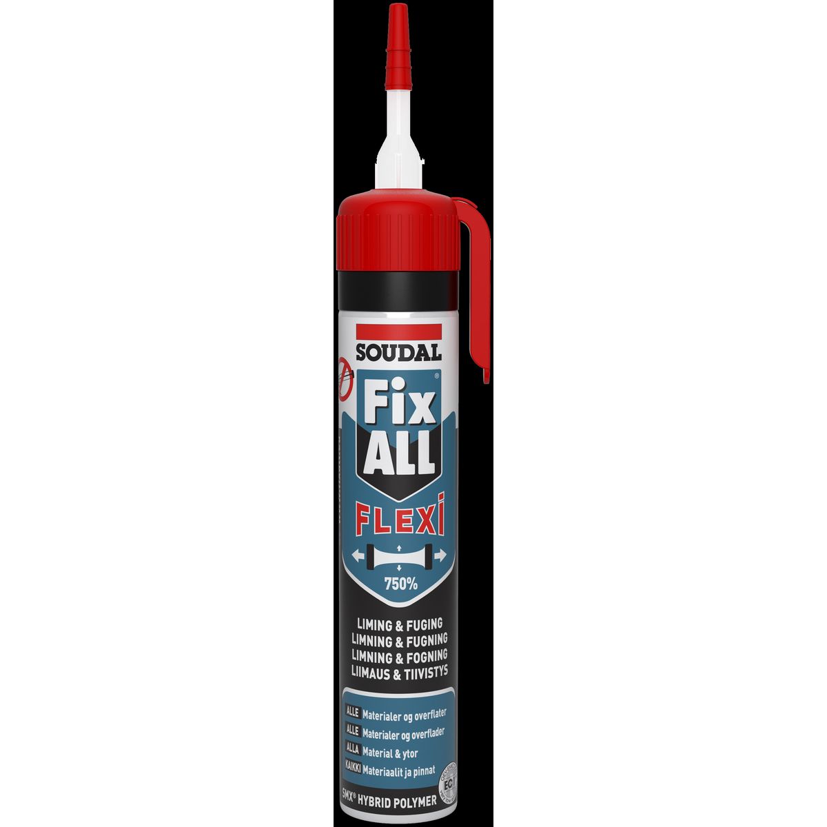 FixAll Flexi fuge-/klæbemasse hvid 200ml presspack