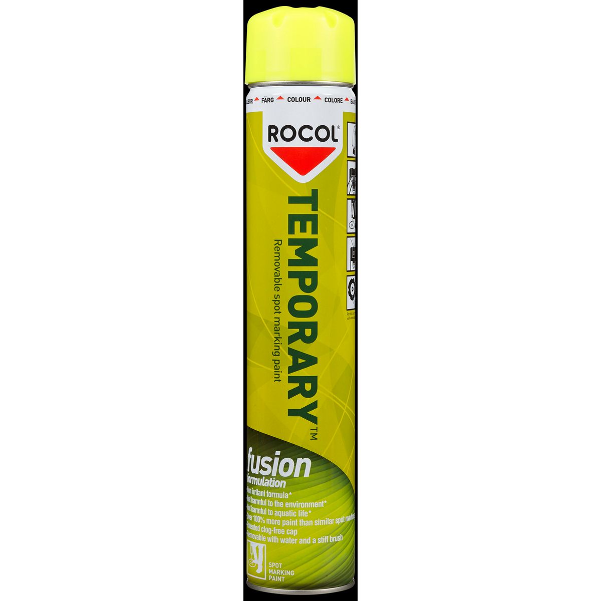 Rocol Temporary Fusion mærkespray gul 750ml