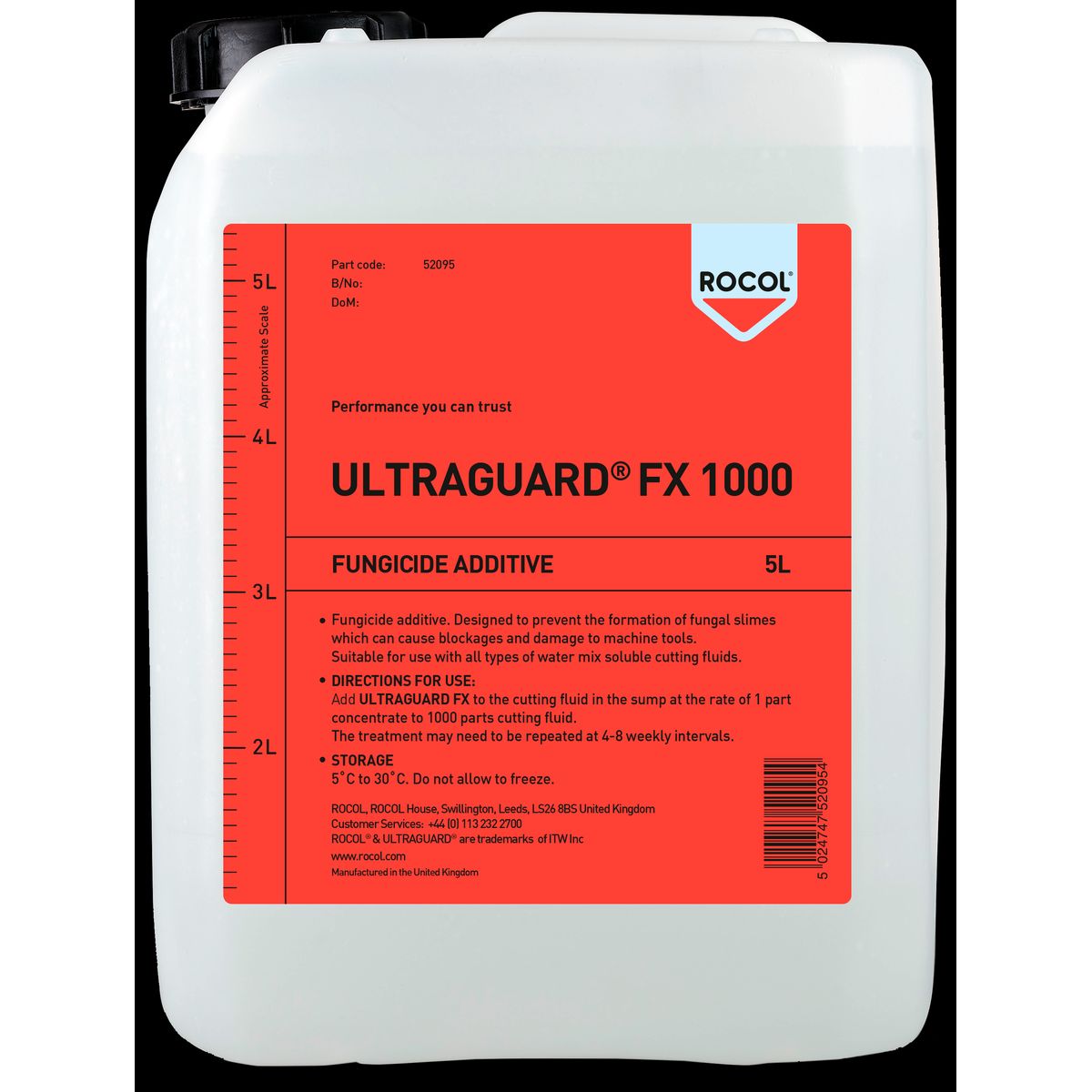 Rocol Ultraguard FX1000 fungicid-additiv 5ltr