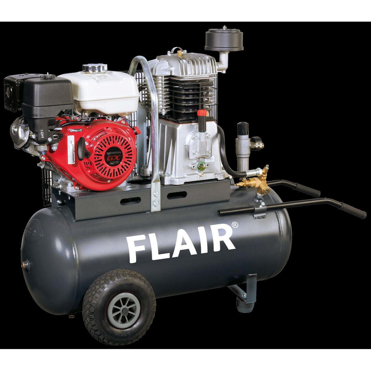 Flair 75/100B-14 kompressor 660 ltr/min 9HK benzin