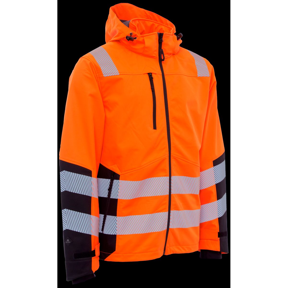 Hi-vis softshelljakke recycled 116503R orange Str. XL