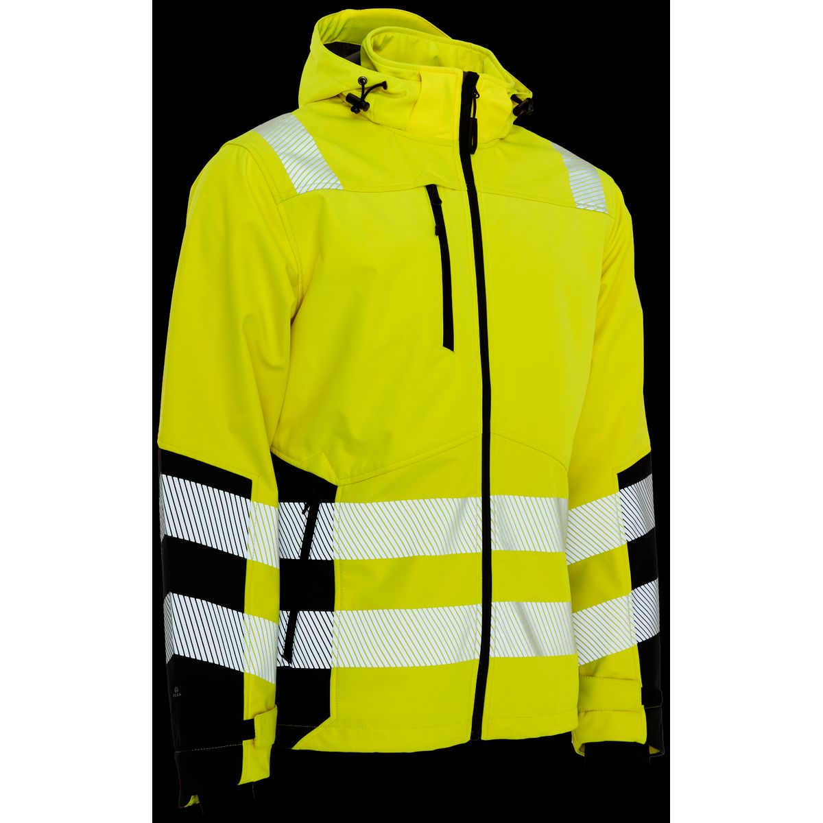 Hi-vis softshelljakke recycled 116503R gul Str. XL