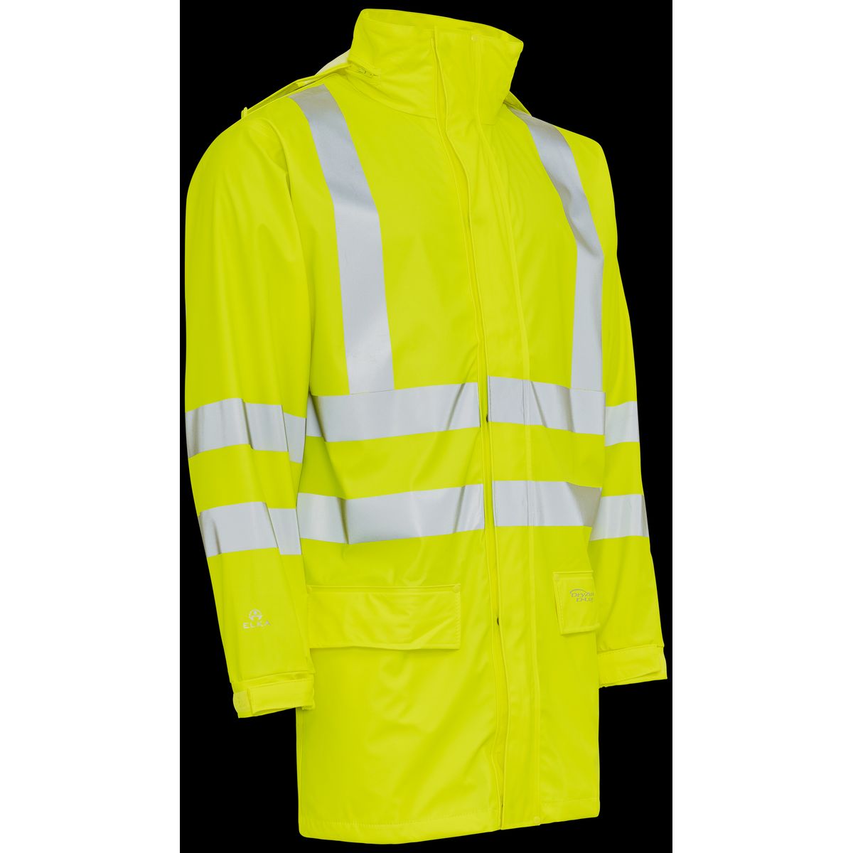 Hi-vis jakke lang m/ refleks 026301R gul Str. 2XL