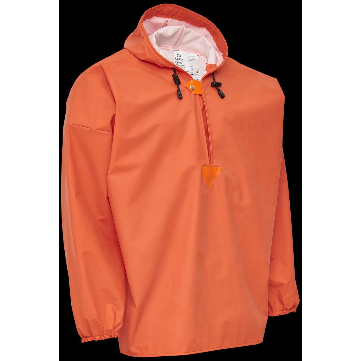 Regnanorak m/elastikmanchetter 077100E orange Str. 4XL