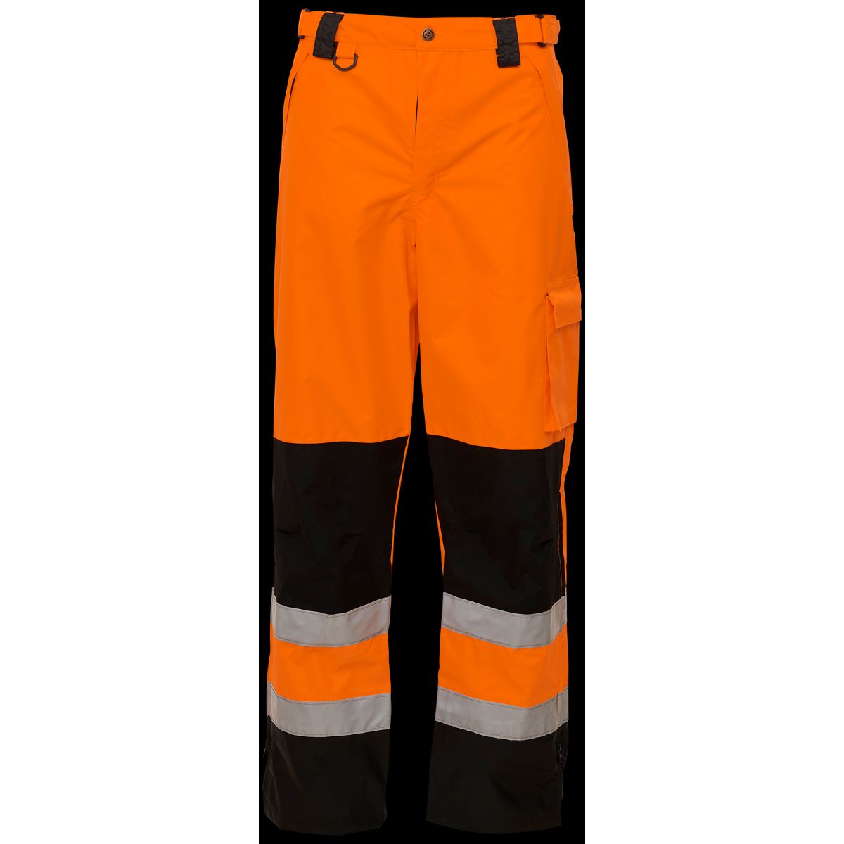 Hi-vis arbejdsbukser 082400R orange/sort Str. 3XL