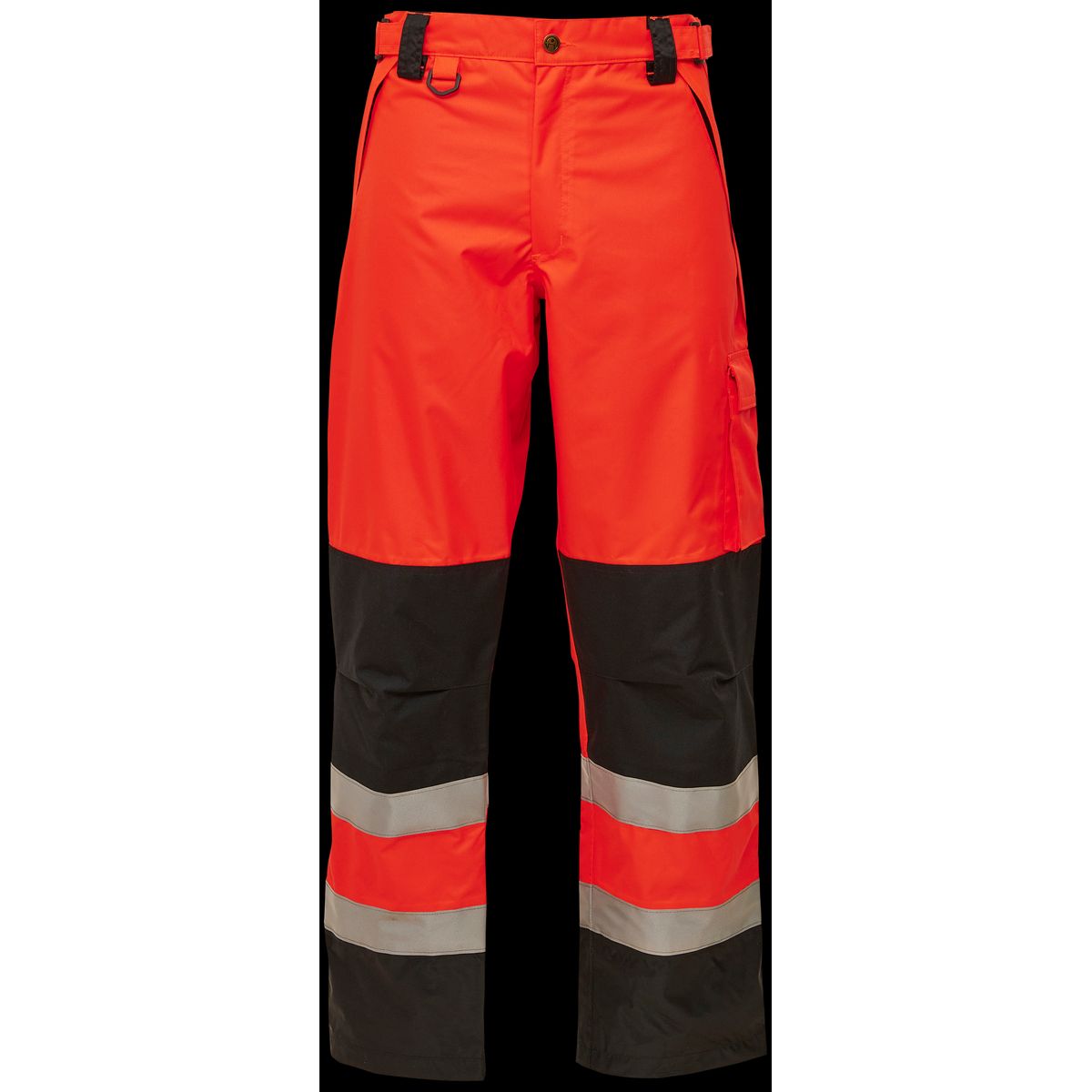 Hi-vis arbejdsbukser 082400R rød/sort Str. L