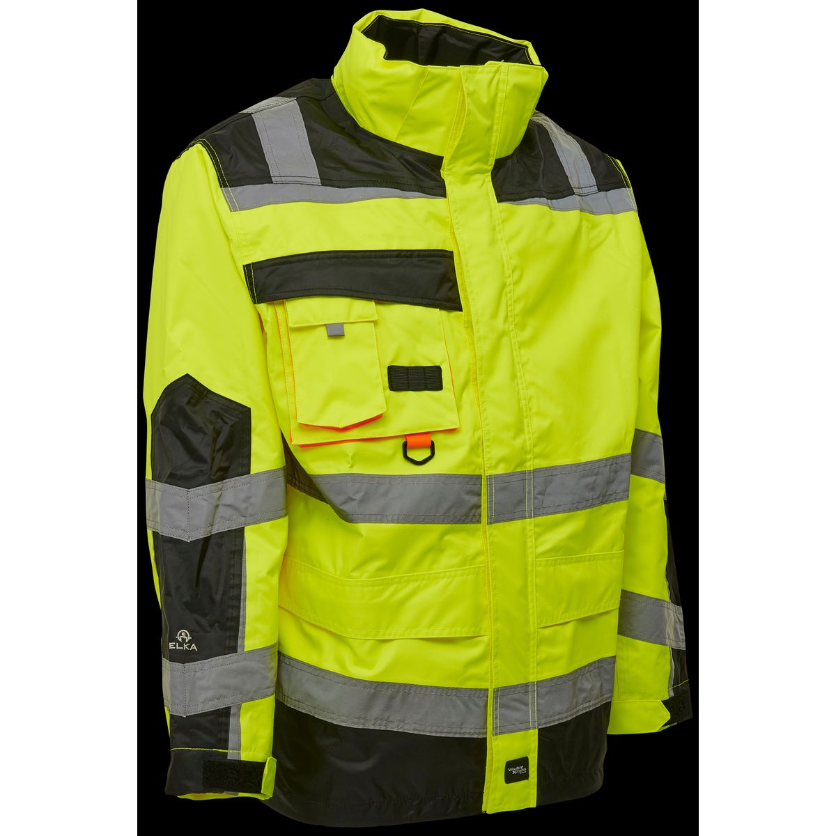 Hi-vis arbejdsjakke 086004R gul/sort Str. L