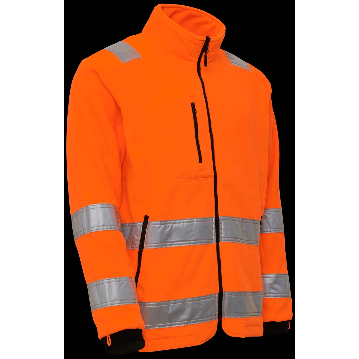 Hi-vis fleecejakke zip-in 150014R orange Str. 2XL