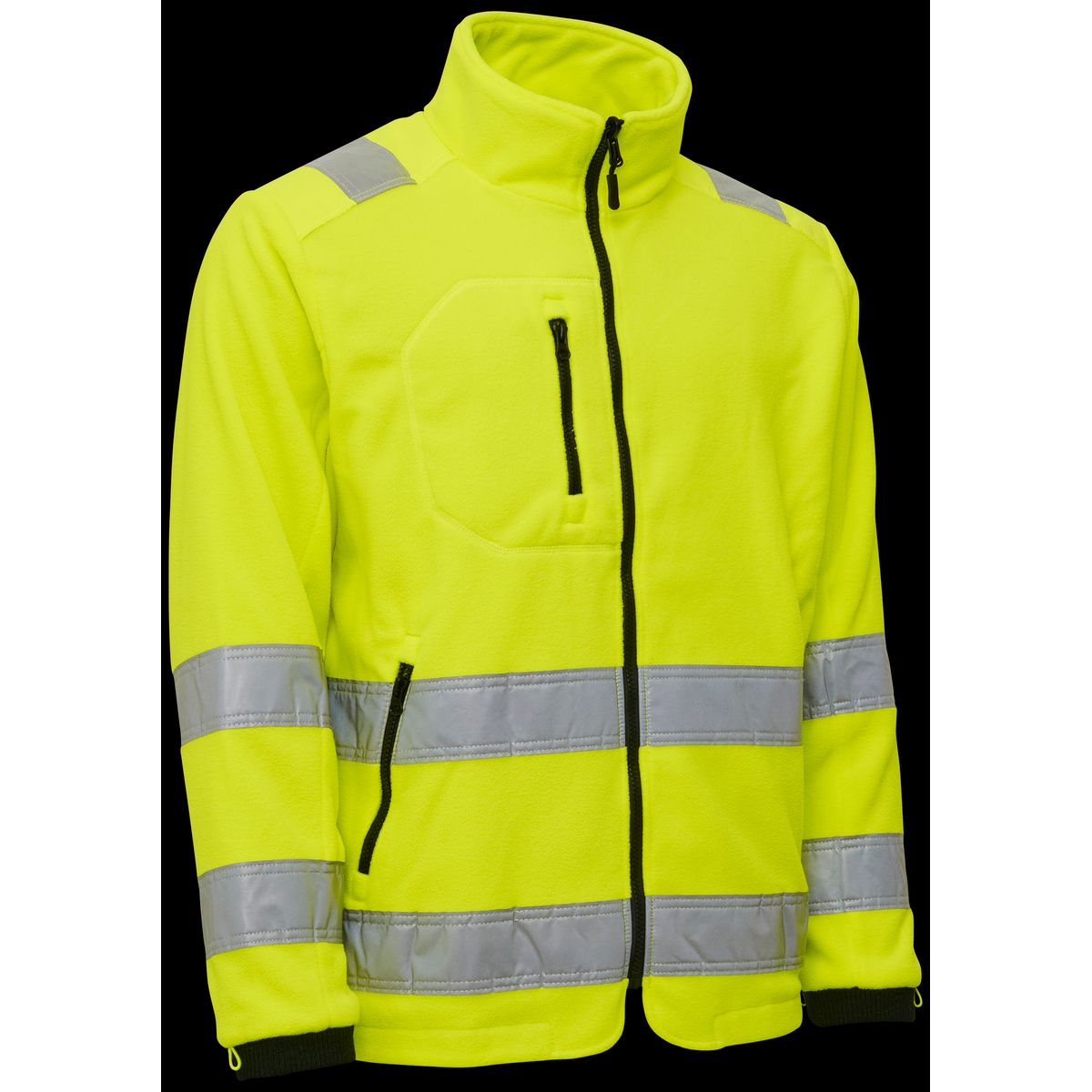 Hi-vis fleecejakke zip-in 150014R gul Str. XL