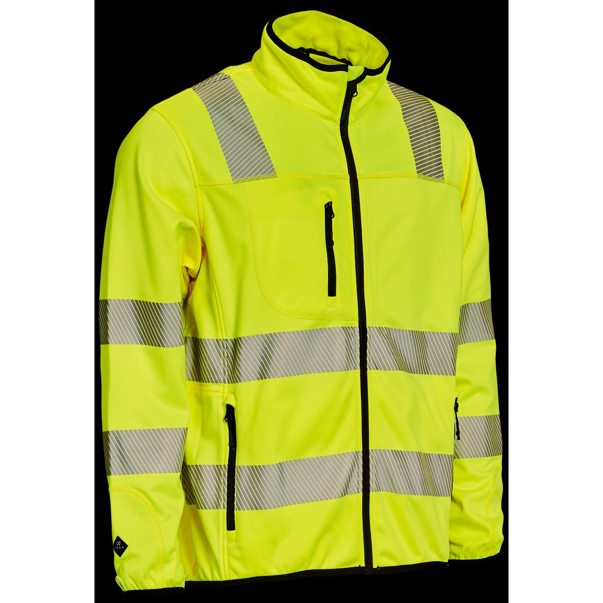 Hi-vis fleecejakke midlayer zip-in 150015R gul Str. 4XL