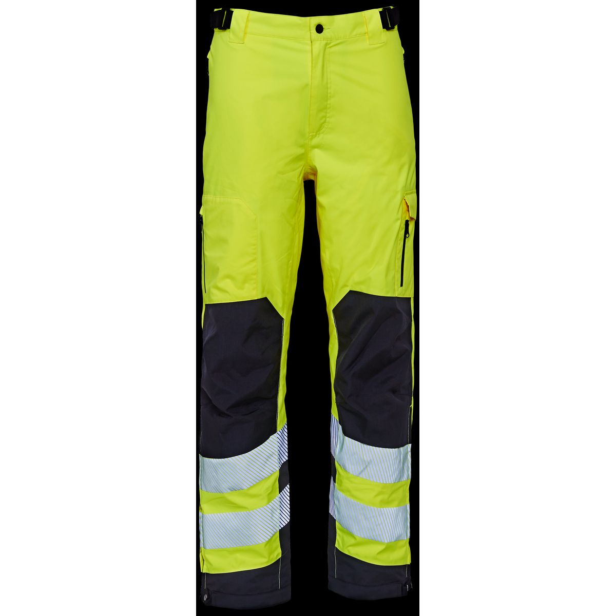 Hi-vis arbejdsbukser stretch 182400R gul/sort Str. S