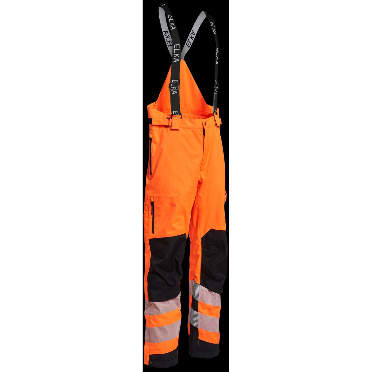 Hi-vis kombibukser stretch 182401R orange/sort Str. L