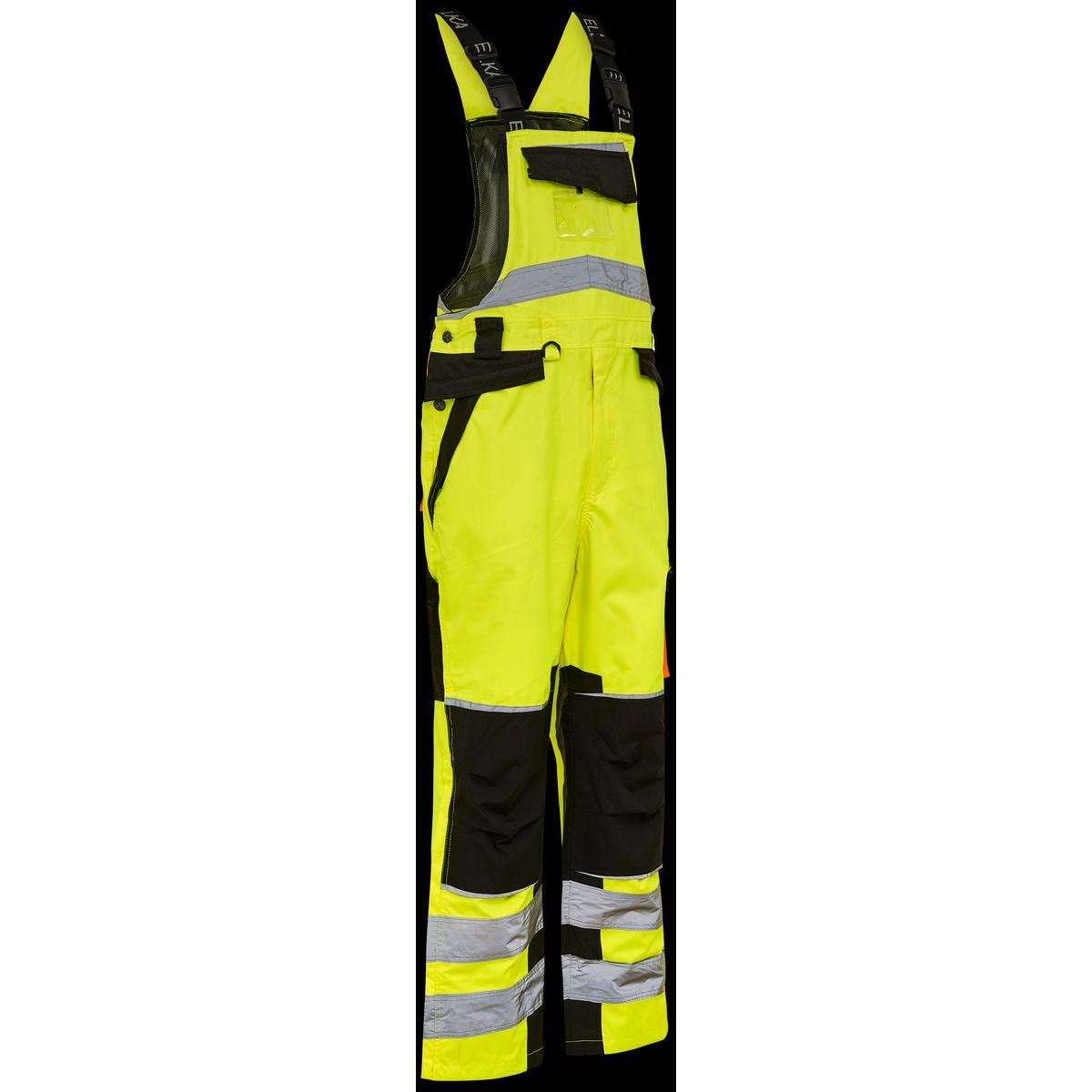 Hi-vis overalls 089904R gul/sort Str. 3XL