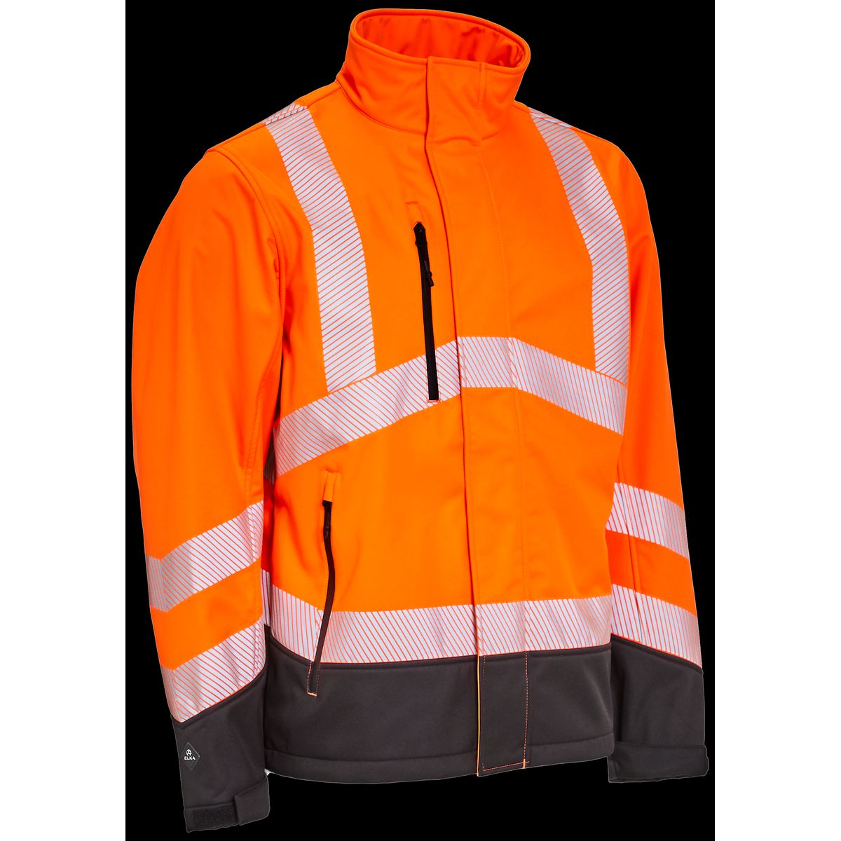 Hi-vis softshelljakke 116505R orange/sort Str. XL