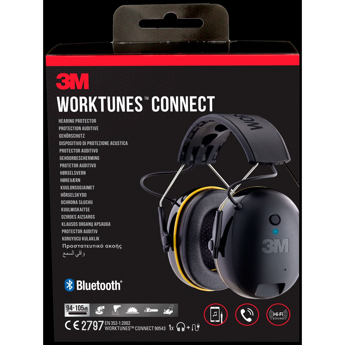 WorkTunes Connect høreværn m/Bluetooth, 90543EC1