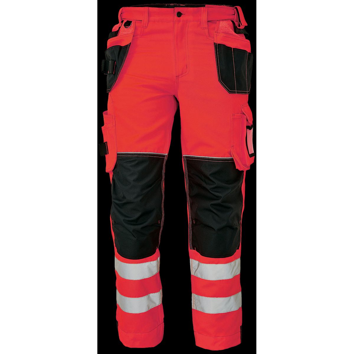 Knoxfield arbejdsbukser Hi-viz 310FL rød st. 60