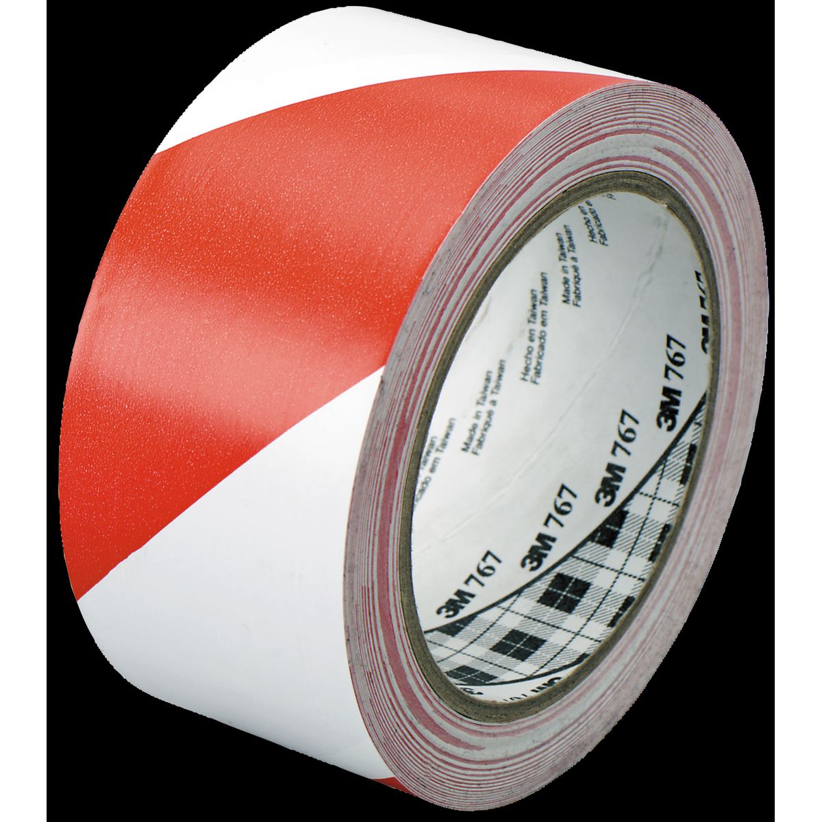 Faretape 767i rød/hvid 50mm Ã 33 mtr