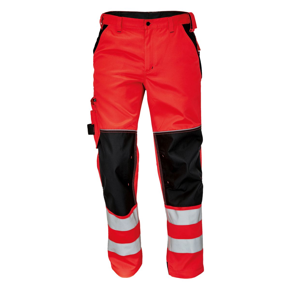 Knoxfield arbejdsbukser Hi-viz rød st. 46