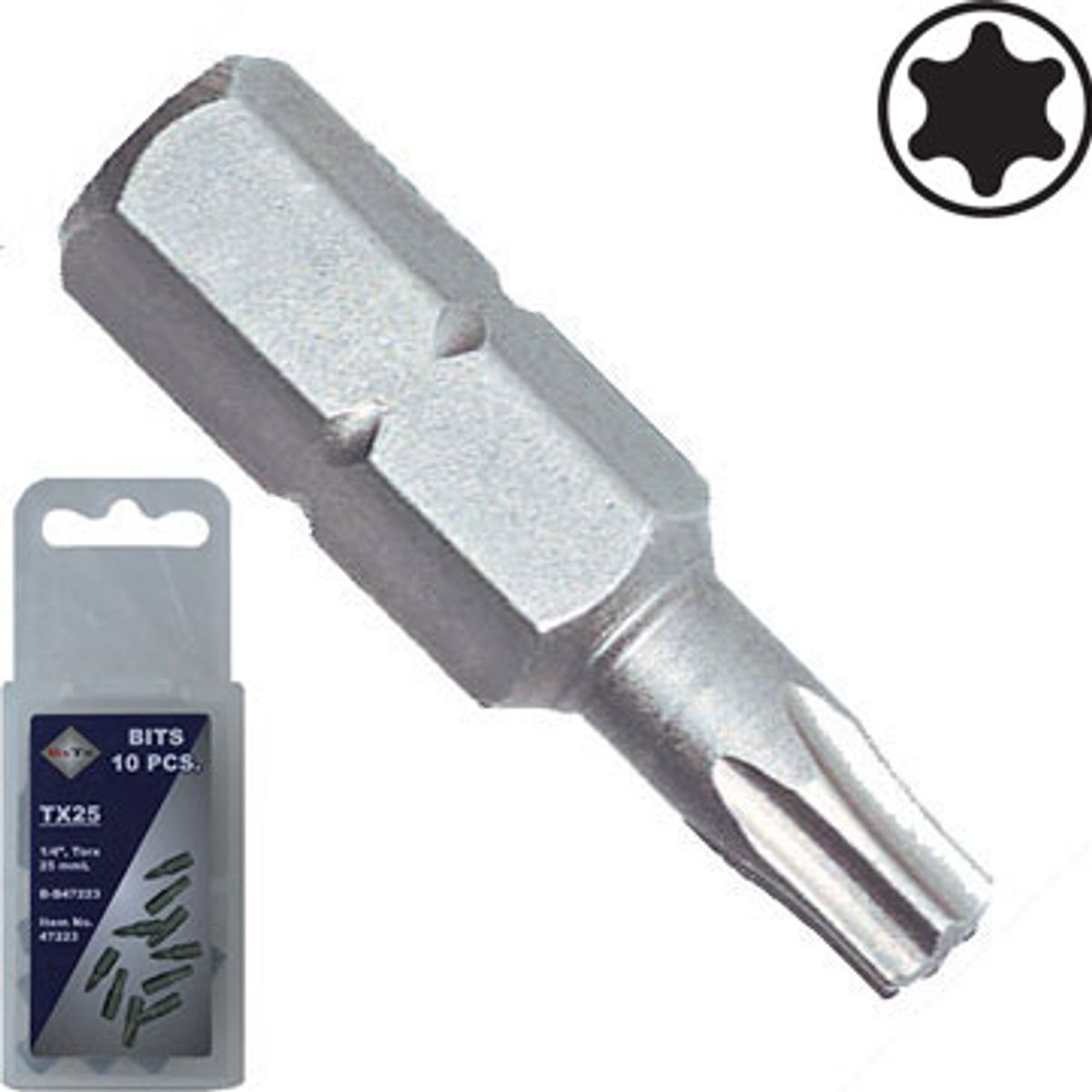 BATO 1/4" Bits Torx 20 x 25mm. 10 stk. pk.