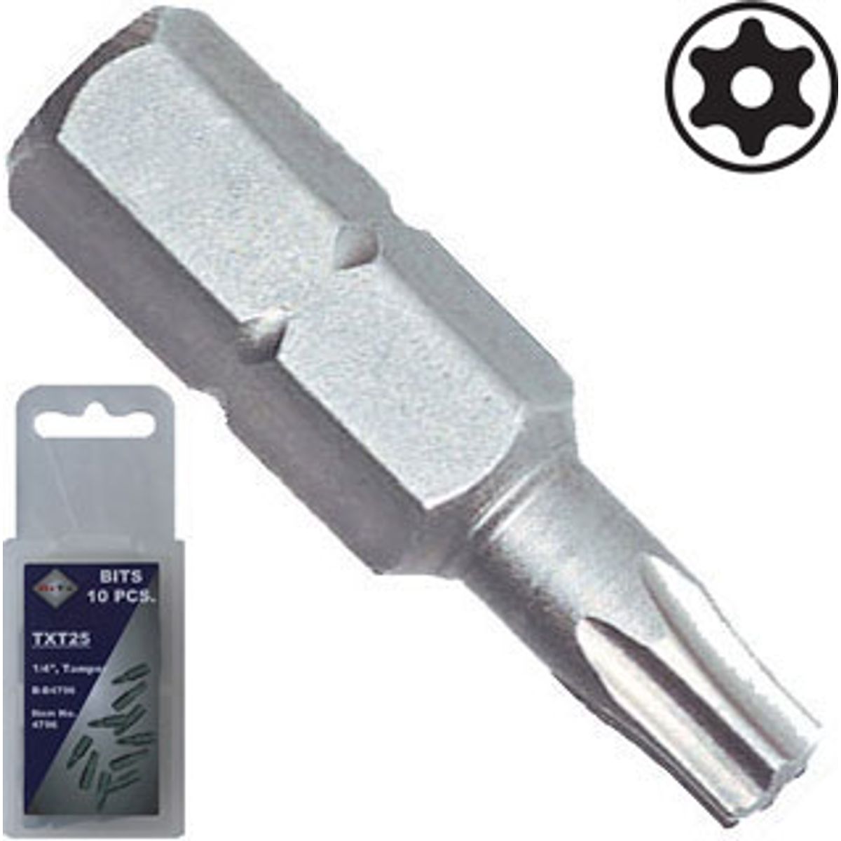 BATO 1/4" Bits TXT 5 x 25mm. 10 stk. pk.