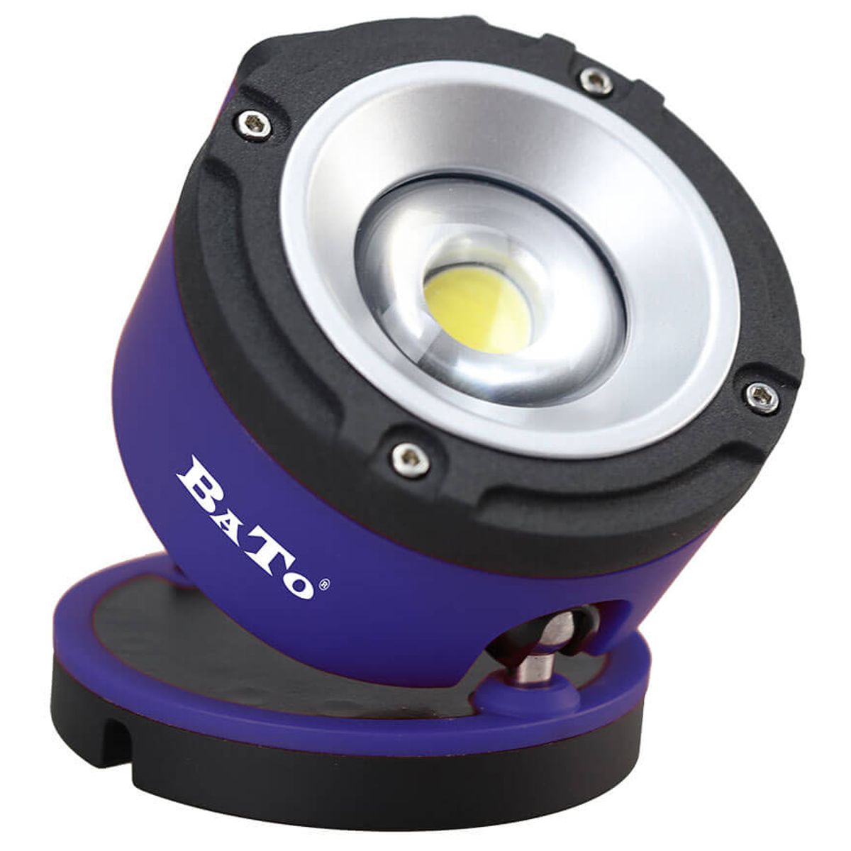 BATO Arbejdslampe LED COB 6W. Rund model 360 ° drejefod. Opladelig.