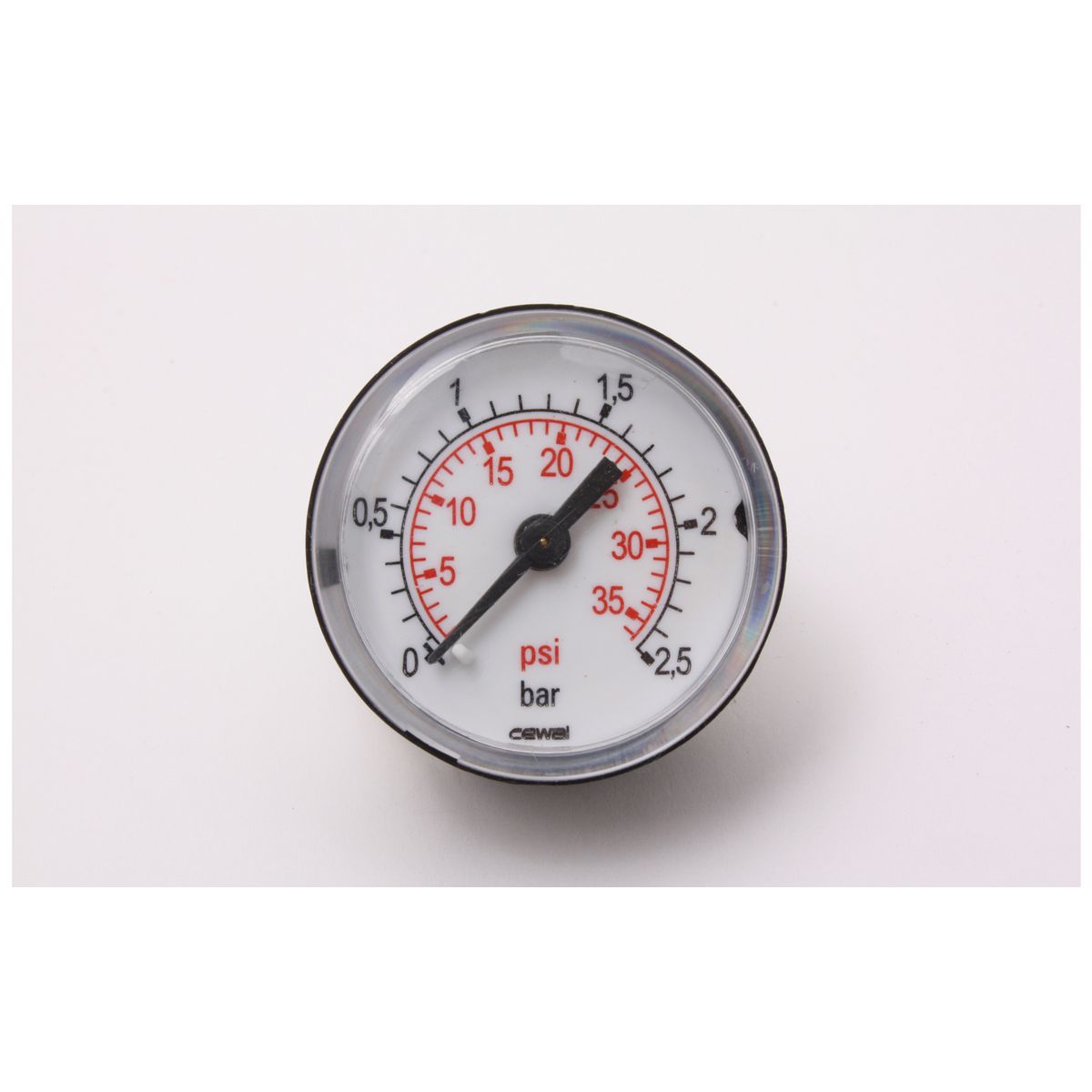 0-2,5 bar, ø40 mm manometer