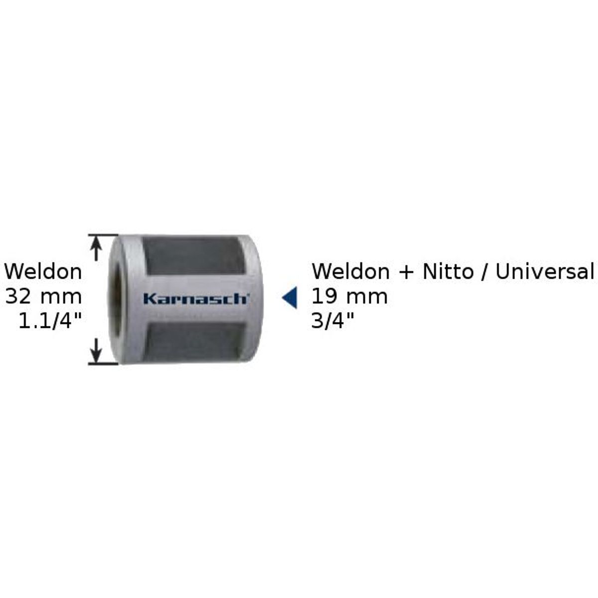 Adapter Udv. W32 - Indv. W19