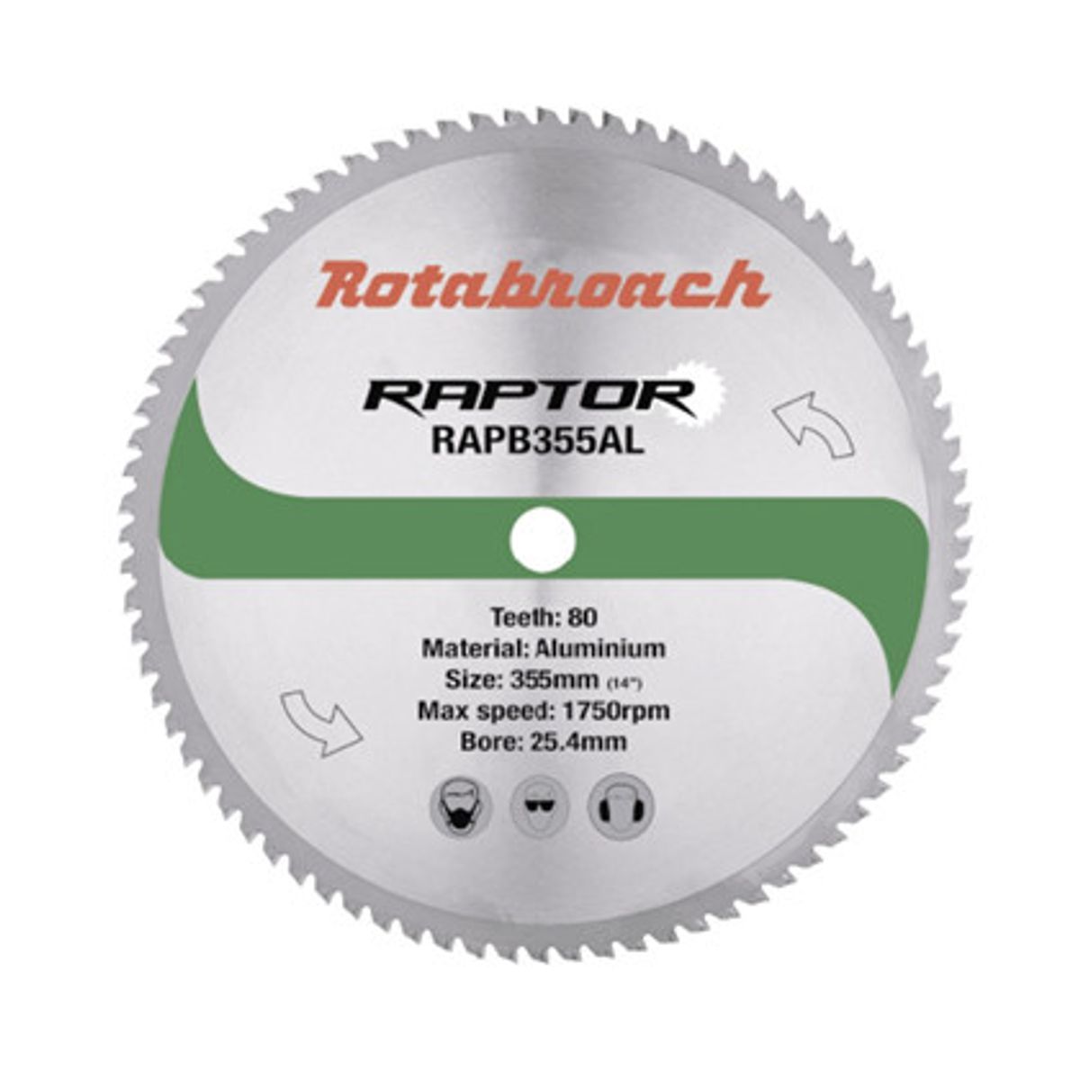 Rotabroach RAPTOR HM klinge 355x25,4 Z80