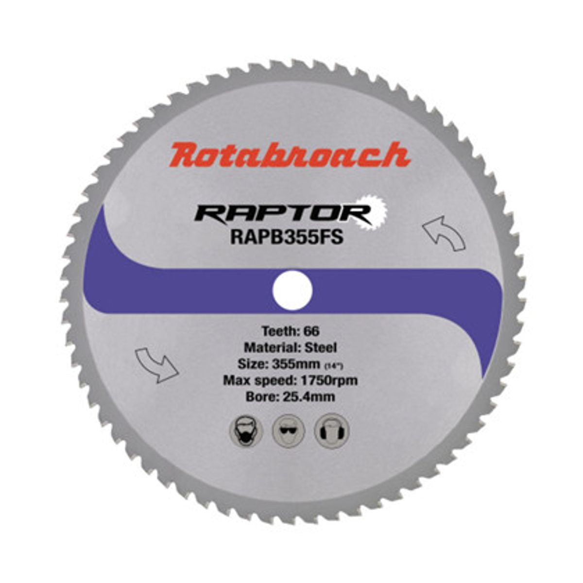 Rotabroach RAPTOR HM klinge 355x25,4 Z66