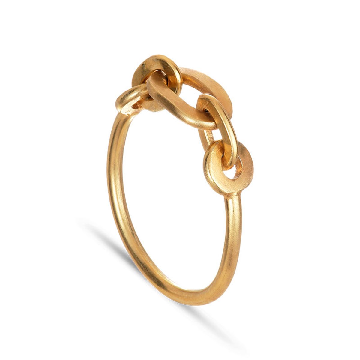 Jane Kønig ROW CHAIN ââring, forgyldt